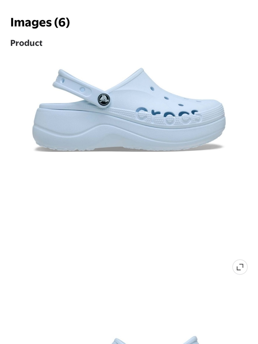 CROCS Women’s Platform Shoe in Mineral Blue